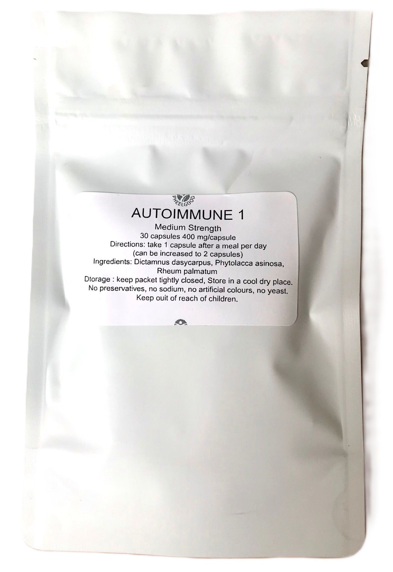 Autoimmune 1 medium strength 30 capules