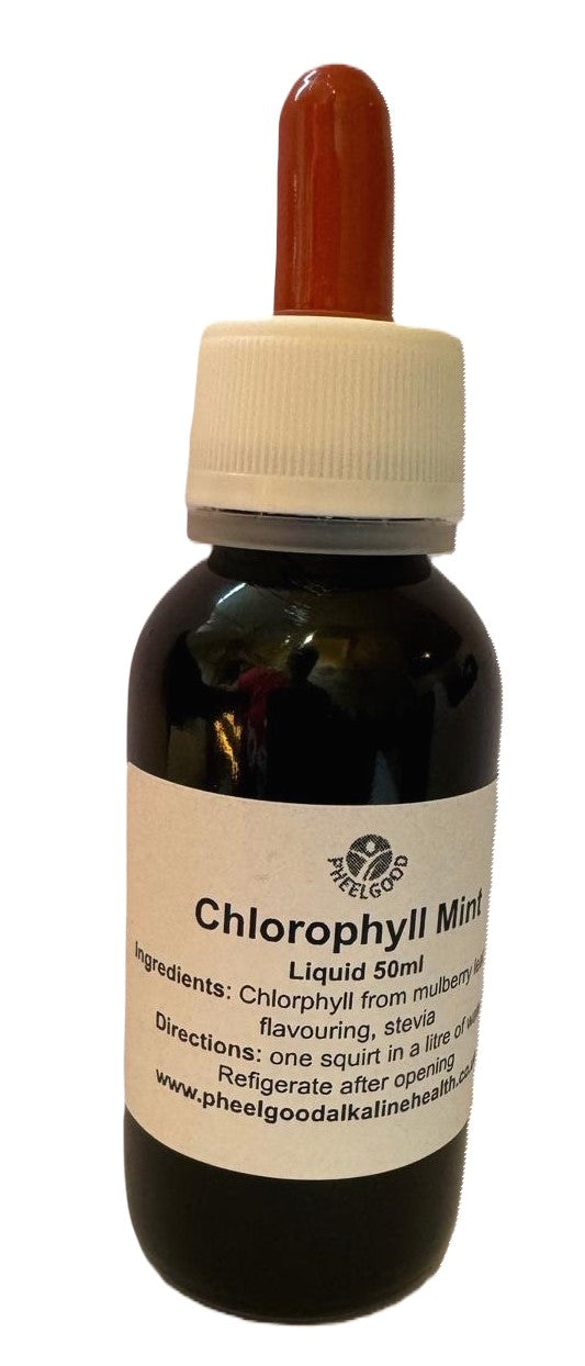 Chlorophyll Liquid MINT - 2oz (60ML) in glass