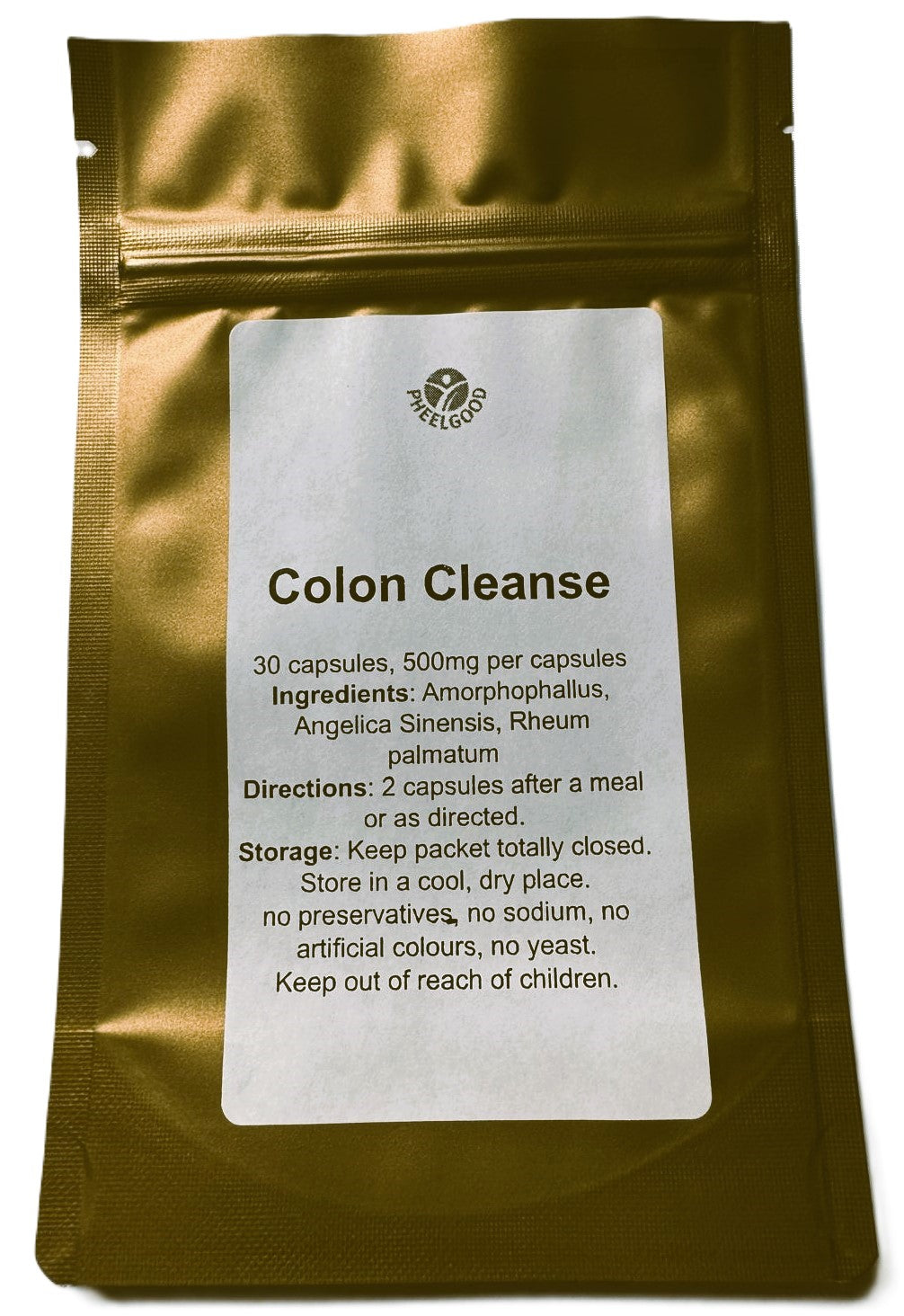 Colon Cleanse 30 capsules, 500mg per capsule (CFC)