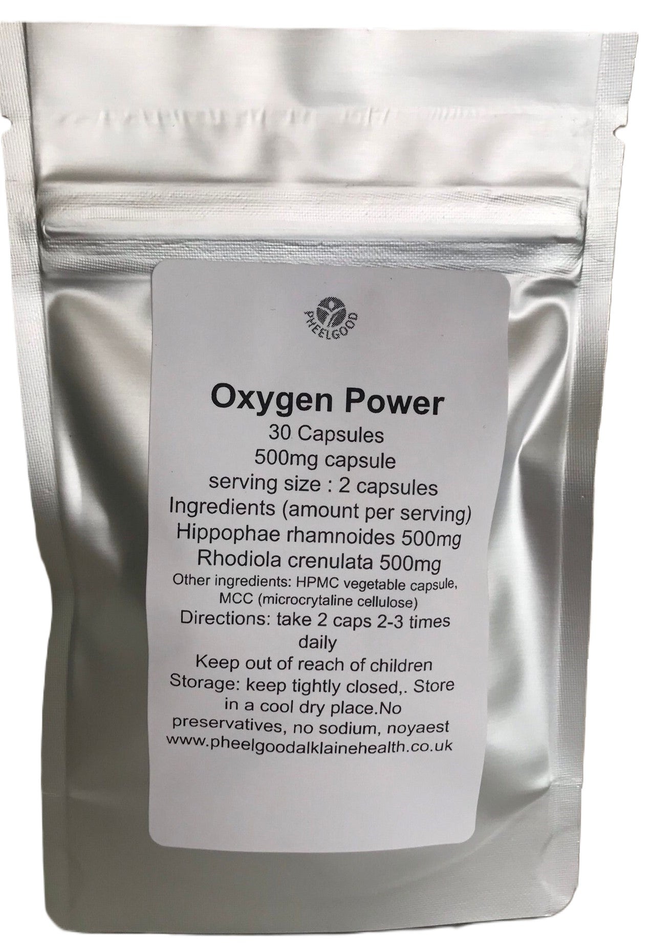 Oxygen Power 30 capsules – Pheelgood Limited